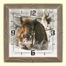Wall clock, Wild boar