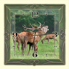 Wall clocks with motive Rutting Deer