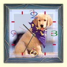 Wall clock for pet lovers